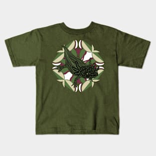 Decorated Cute Axolotl Kids T-Shirt